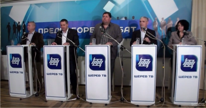 (ВИДЕО)В предизборния дебат по ЩЕРЕВ ТВ  участваха 5 от кандидатите за кмет на община Карлово